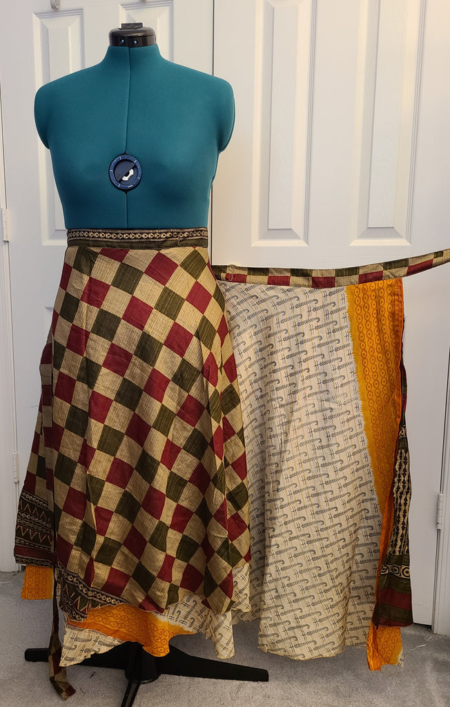 Checkmate- Darn Good Yarn Plus-sized Ankle skirt